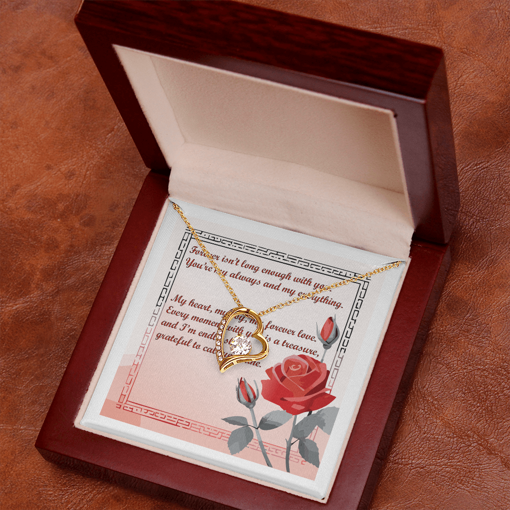 Forever Isn't Long Enough" Heart Necklace – A Symbol of Eternal Love - ChicChickGifts.com