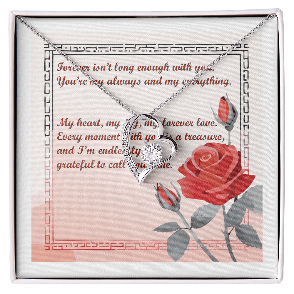 Forever Isn't Long Enough" Heart Necklace – A Symbol of Eternal Love - ChicChickGifts.com