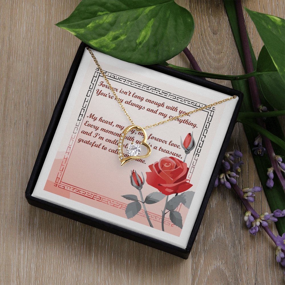 Forever Isn't Long Enough" Heart Necklace – A Symbol of Eternal Love - ChicChickGifts.com