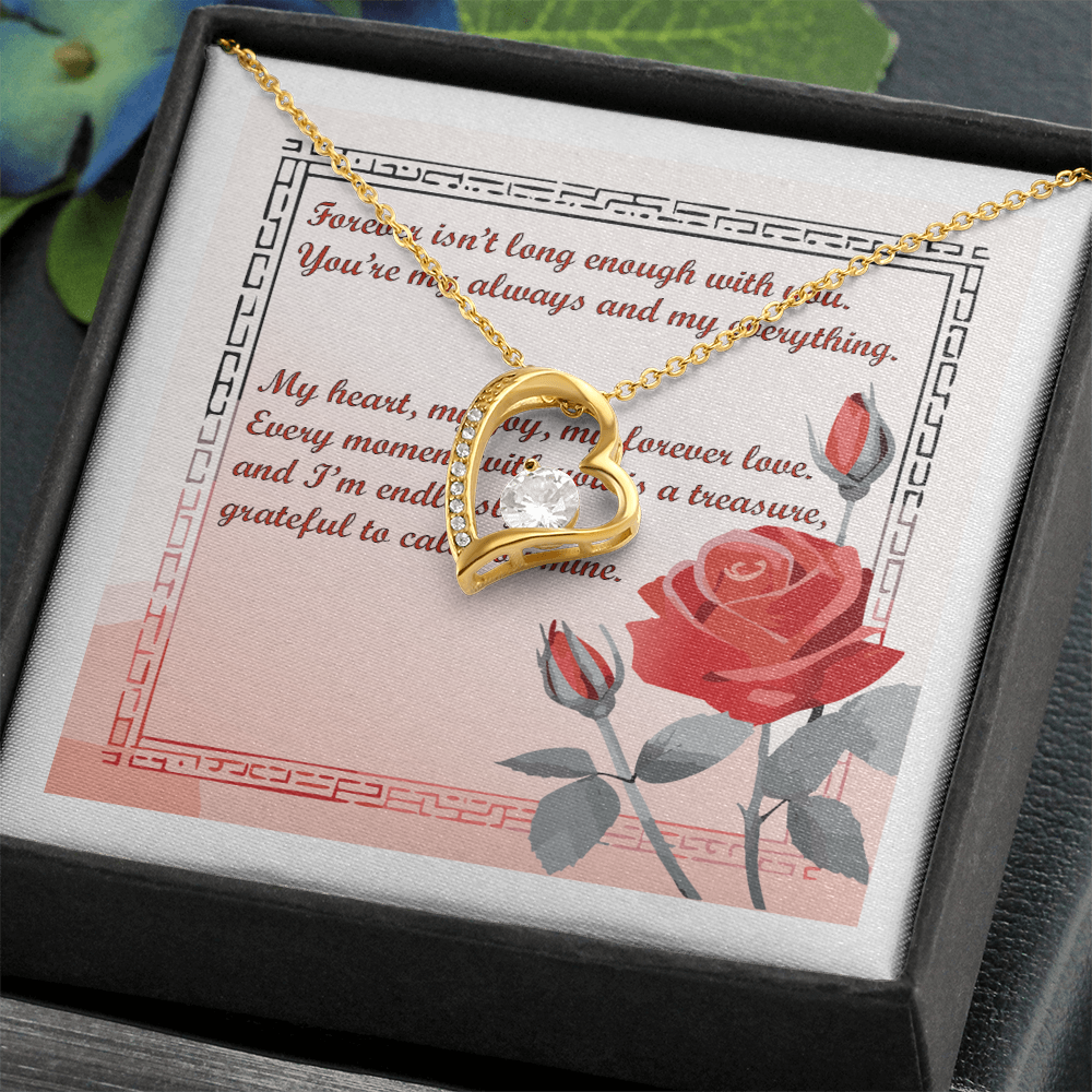 Forever Isn't Long Enough" Heart Necklace – A Symbol of Eternal Love - ChicChickGifts.com